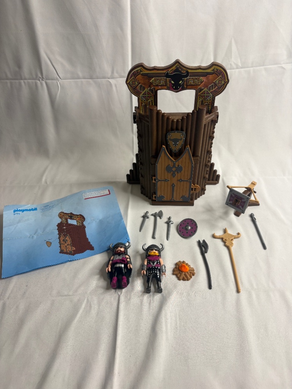 PLAYMOBIL 4774: Barbarian Take-Along Fort Complete w/Instructions Retired